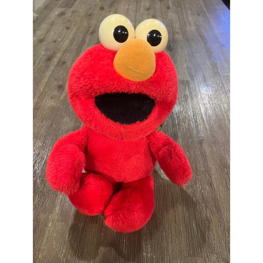 Vintage 1995 Tyco Tickle Me Elmo Sesame Street Plush Toy 62715 Red 15 Inch